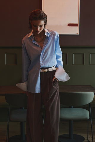 THE STRIPED SHIRT - BLUE