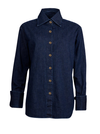 THE DENIM SHIRT DARK BLUE