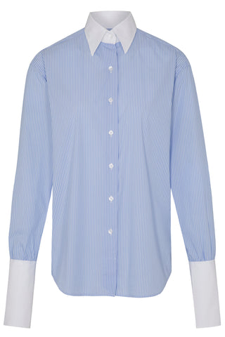 THE STRIPED SHIRT - BLUE