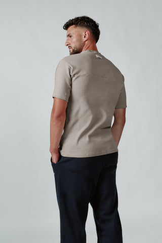 THE RIB SHIRT - TAUPE