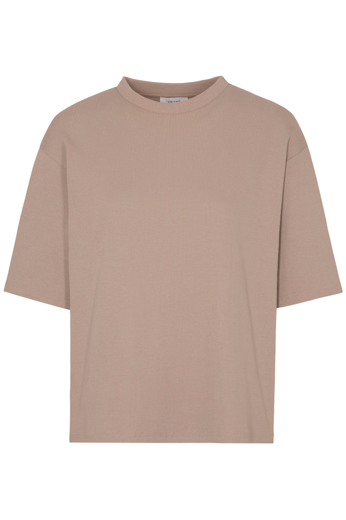 THE RIB SHIRT - TAUPE