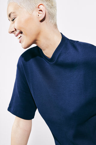 THE RIB SHIRT - NAVY